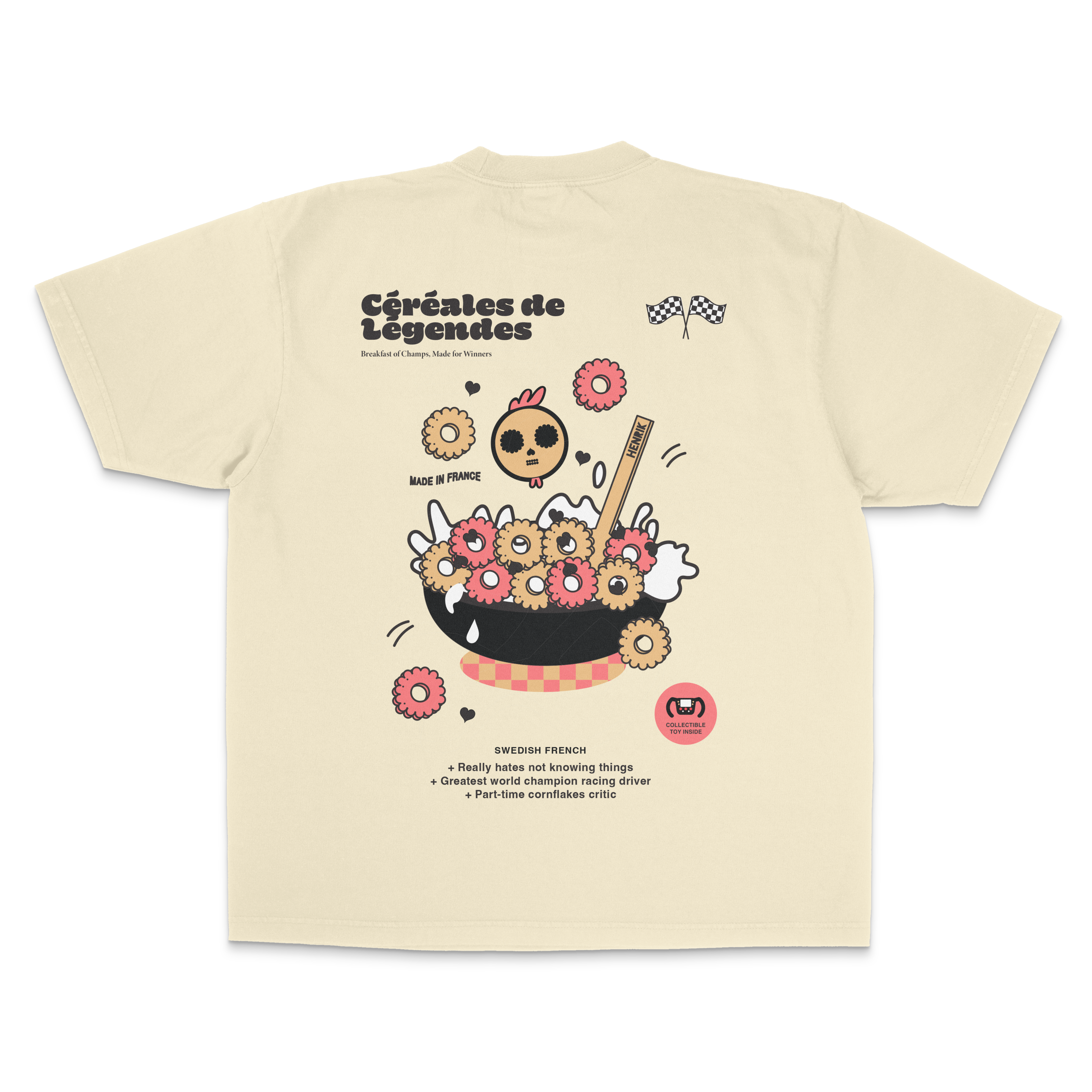 Henrik Céréales de Légendes T-Shirt – NOMS LIFE