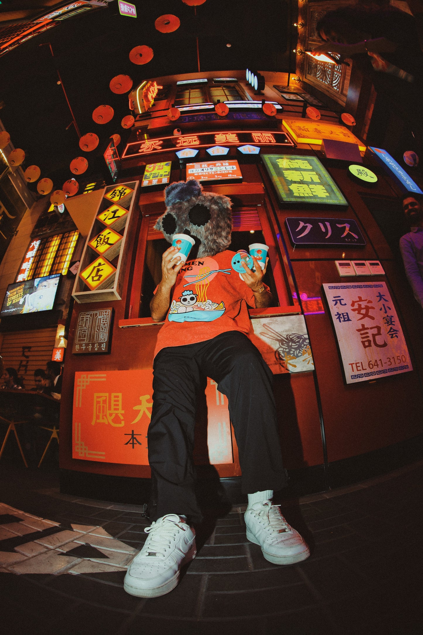 Ramen King Eliot Acid Wash T-shirt - NOMS LIFE