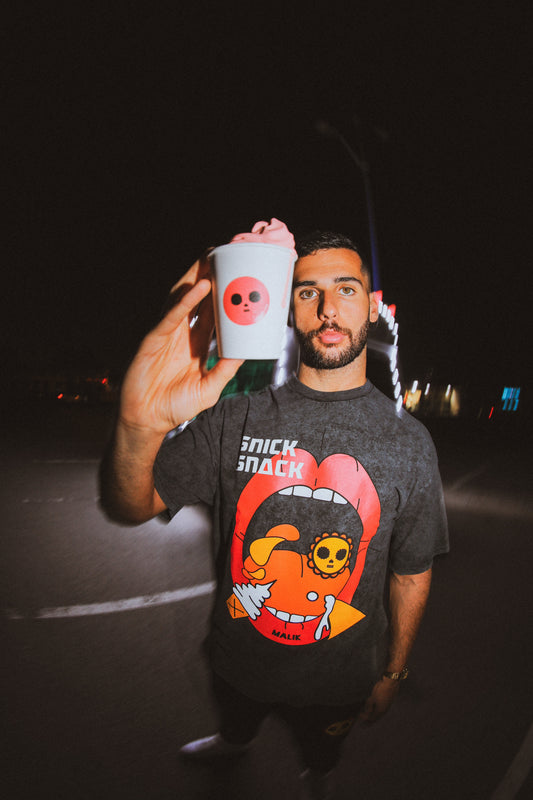 Malik ‘s Snack Acid Wash T-shirt - NOMS LIFE