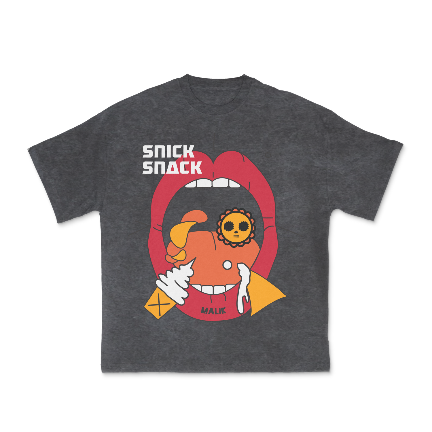 Malik ‘s Snack Acid Wash T-shirt - NOMS LIFE