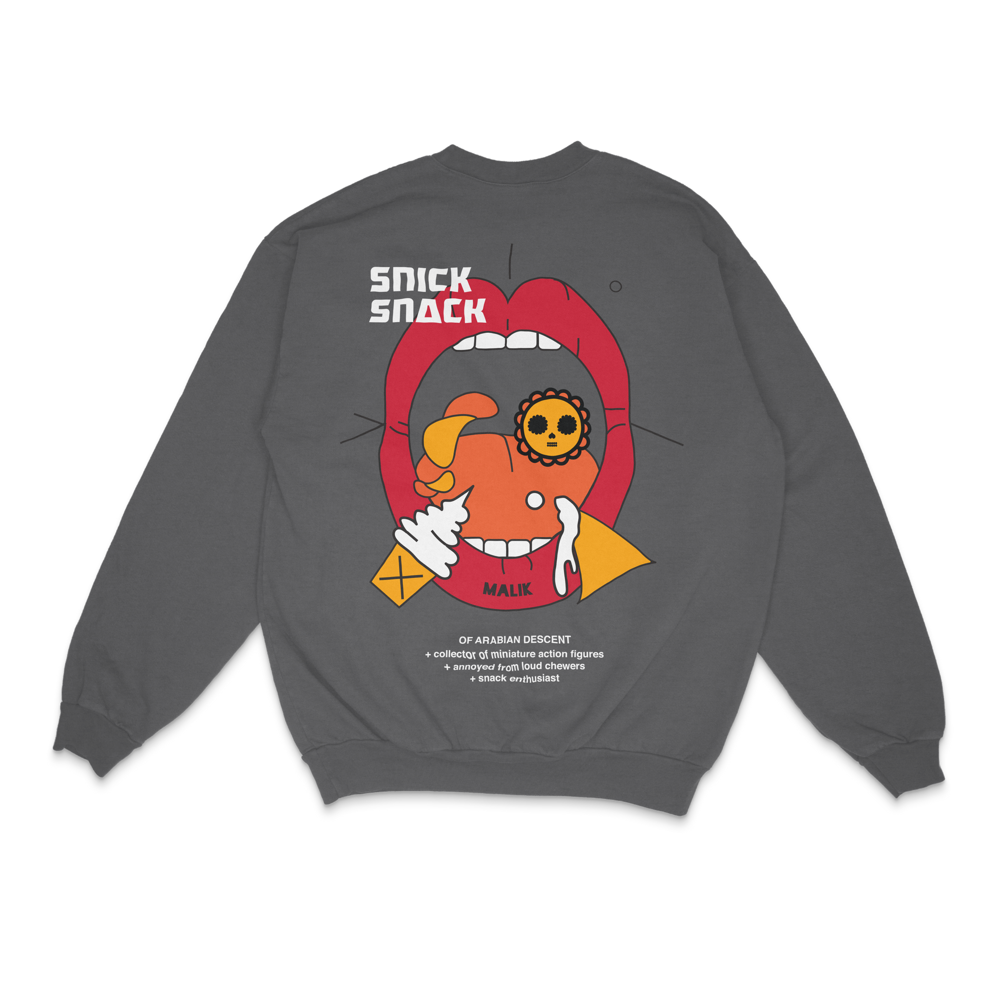 Malik Secret Snick Snack Crewneck - NOMS LIFE