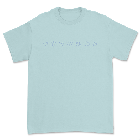 Mindfulness T-shirt [pastel sky] - NOMS LIFE
